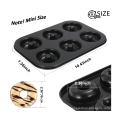 Mini Donut Pans Non-Stick 2 Pack 6-Cavity Donut Baking Pans, High-grade Carbon Steel Donut Mold - BPA Free Bagels Doughnuts